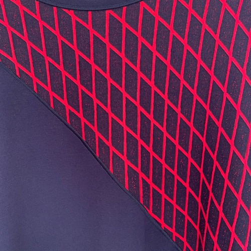 Parthenis dress new, size M, blue and red