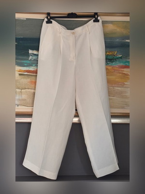 Massimo Dutti λευκή παντελόνα μέγεθος 44 XL σαν καινούργια
