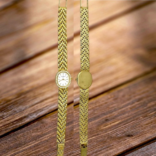 Baume Mercier ρολόι κοσμήμα ολόχρυσο 14 καράτια σαν καινούργιο με μπριγιάν