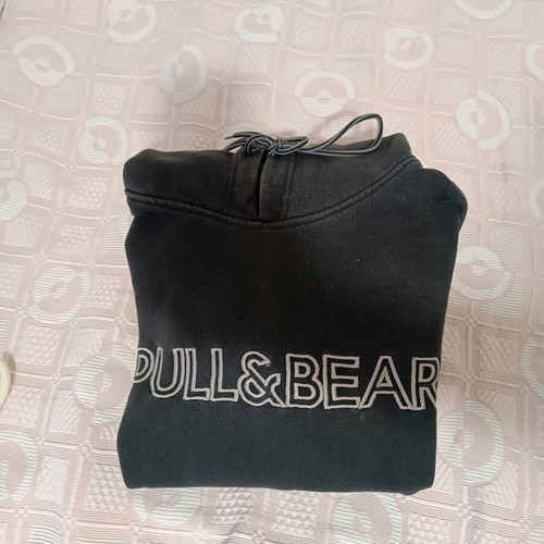 Pull&Bear black hoodie like new with drawstrings, size S