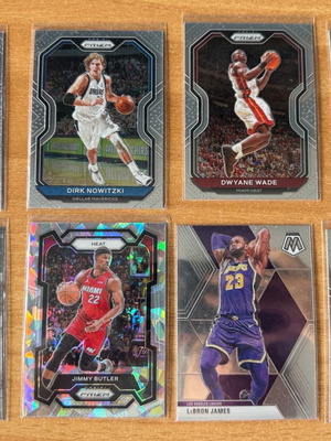 Panini NBA Legends cards like new, set of 8