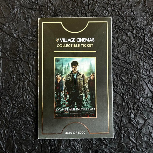Harry Potter collectible ticket Village Epic Movie nights like new