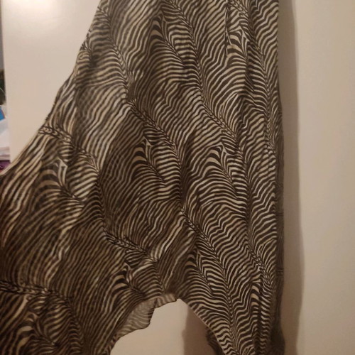Tiger print dress used, backless, size M