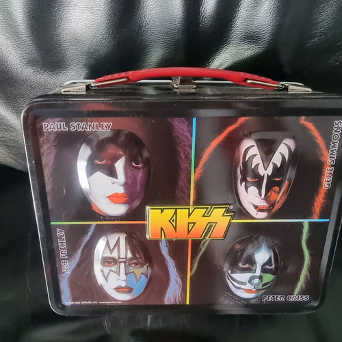 KISS Solo Faces lunchbox like new with thermos