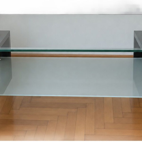 Glass coffee table 110x61 cm