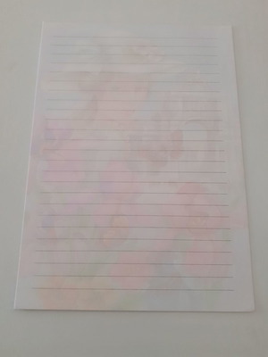 Letter papers new, pack of 6