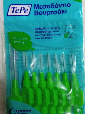 TePe Interdental Brushes Size 5 Green, Pack of 8, New