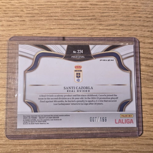 Santi Cazorla /199 Orange Mojo Real Oviedo 2025-2026 Panini Select La Liga card