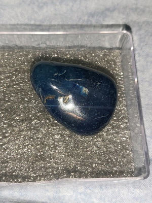 Blue agate sample from Brazil