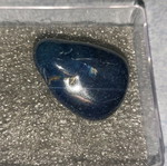 Blue agate sample from Brazil