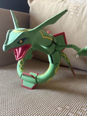 Pokémon Rayquaza figure, dragon flying type