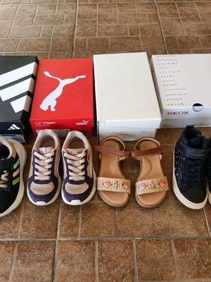 Girls' shoes used, pack of 4 pairs size 30