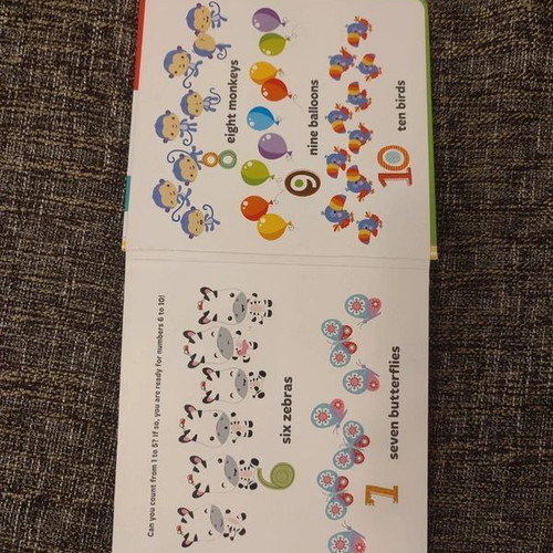 Fisher-Price Learning to Count book new, English, ages 24+ months