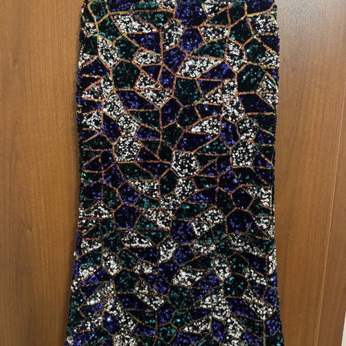 Karavan skirt new, black, full of sequins, size S