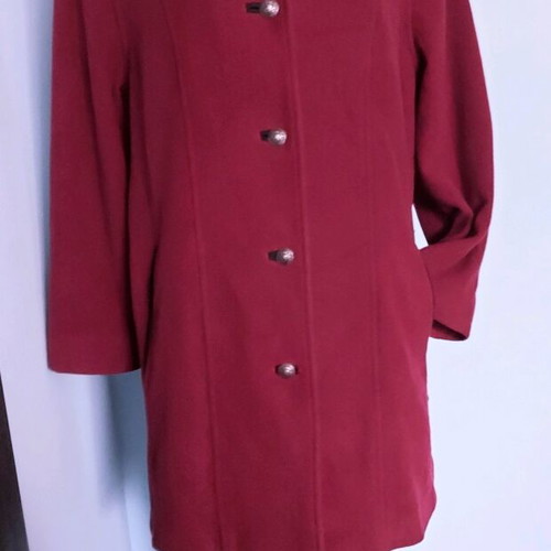 Wool and cashmere coat like new, Sonnblick landhouse, red