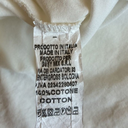 Susy Mix Off-White Midi Dress New 100% Cotton Made in Italy