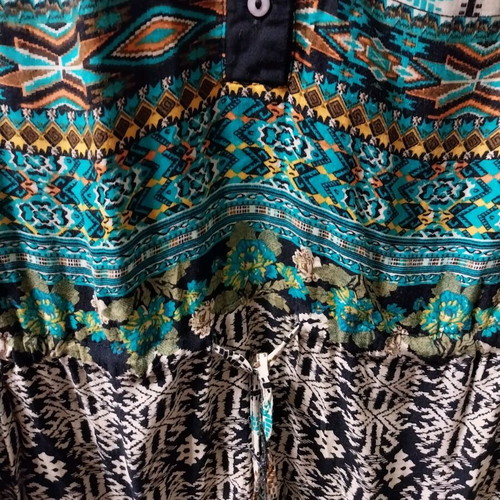 Dress like new with African patterns, size S