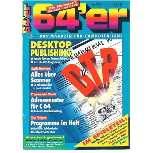64er Magazine May 1992 C64/128 Commodore used, German