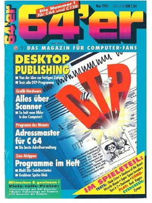 64er Magazine May 1992 C64/128 Commodore used, German