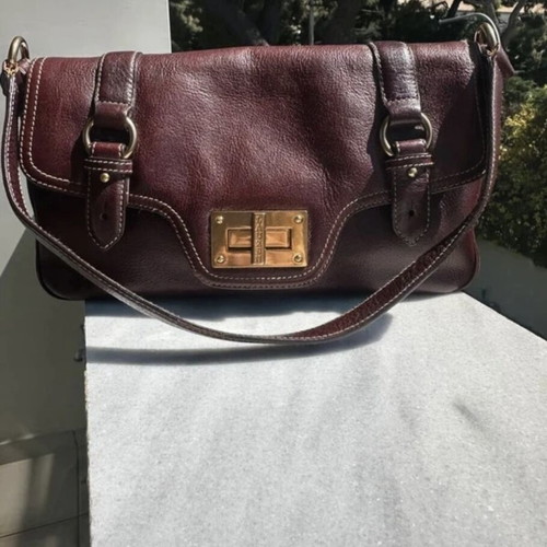 Ralph Lauren Vintage Leather Shoulder Bag like new, dark brown