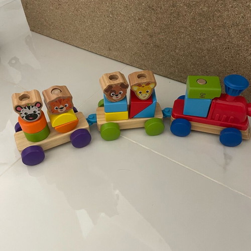 Hape wooden train like new