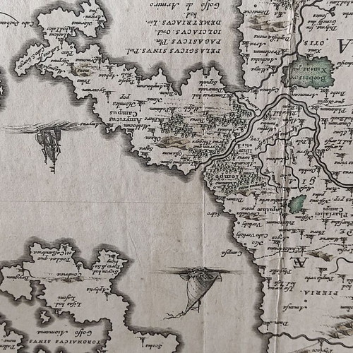 Authentic map of Thessaly by Jansonius used, 60x50 cm