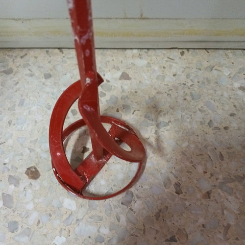 Large paint mixer used