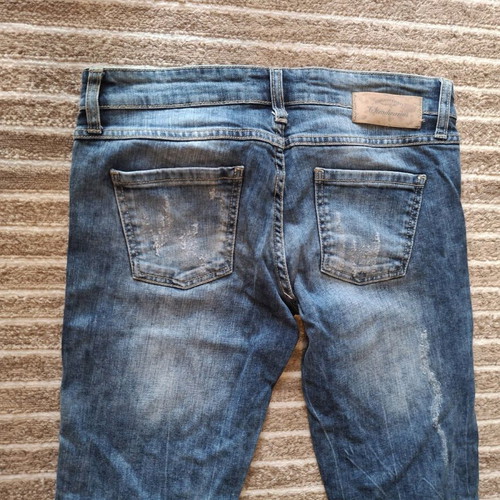 Stradivarius jeans used, dark blue, large