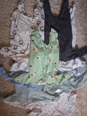 Boy's thin pajamas used, over 10 pieces, 3-6 months, H&M Zara etc