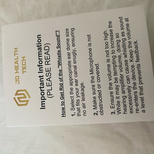 JD Health Tech hearing amplifier brand new