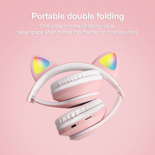 Ασύρματα ακουστικά Cat Headphones CT930 καινούργια με φώτα RGB