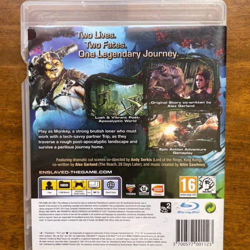 PS3 Enslaved Odyssey to the West like new without manual