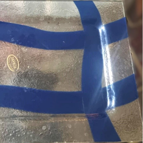Murano crystal serving tray like new, small and elegant 24x34cm