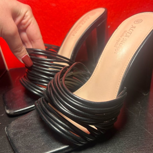 Mules Black Size 40 10cm Alta Moda like new