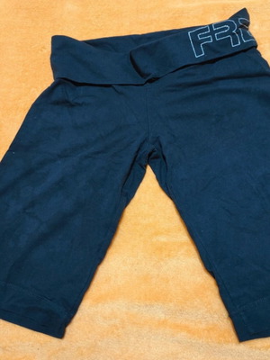 Freddy women's black bermuda shorts used, size Large, cotton blend