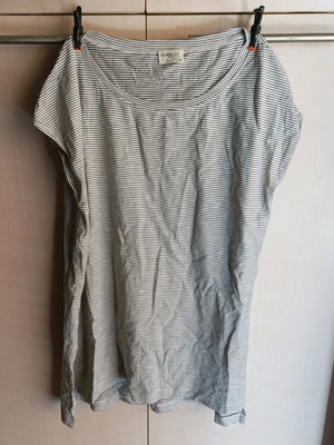 Namaste women's long striped blouse s with side slits, 100% cotton