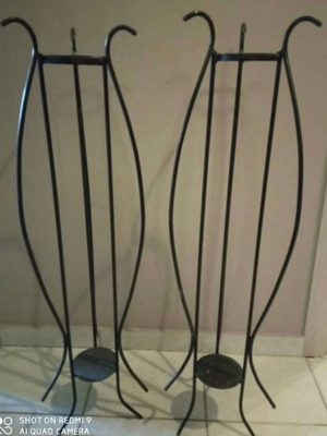Iron floor candle holders with decorative wedding designs like new