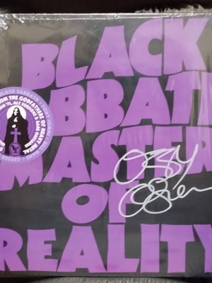 Black Sabbath Master Of Reality 2LP επανακυκλοφορία 2009 υπογεγραμμένο από Ozzy Osbourne καινούργιο