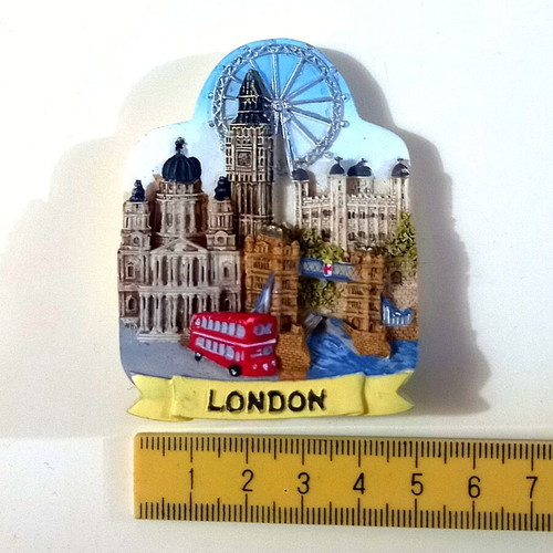 London Landmarks 3D fridge magnet new