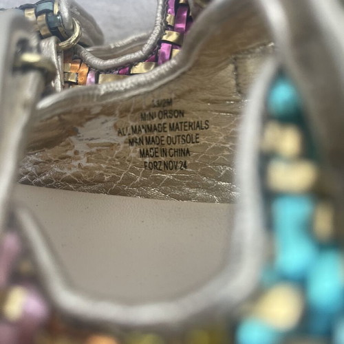 Kurt Geiger children's sandals used, multicolor, size 33