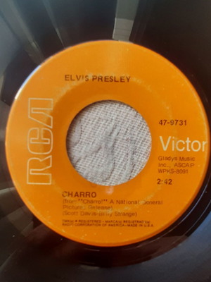 Elvis Presley Memories / Charro 7" US σινγκλ, RCA Victor 1969