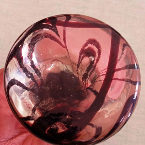 Vintage Murano γυάλινο διακοσμητικό πουλί, χειροποίητο art glass 1960–1980