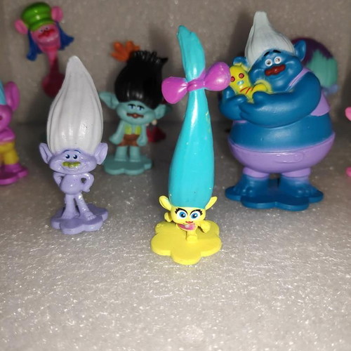 Trolls DreamWorks collectible figures set of 12 like new