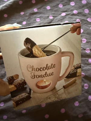 Butlers Fondue Pot Porcelain New Pink