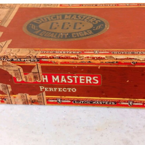Dutch Masters cigar box used, Perfecto type, collectible
