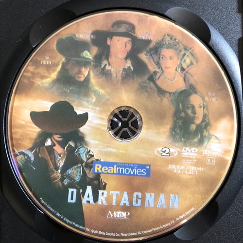 D’Artagnan DVD by Alexandre Dumas like new with subtitles