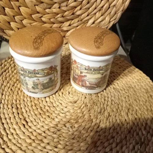 Salt and pepper containers like new from Belle Epoque restaurants