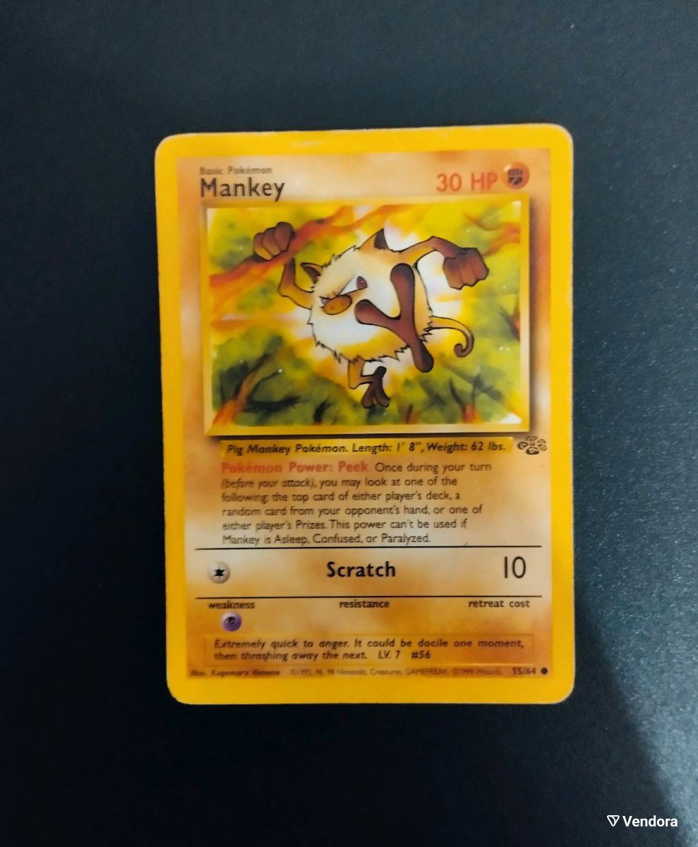 Pokemon Card Mankey in good condition -  1,00 - Vendora.cy