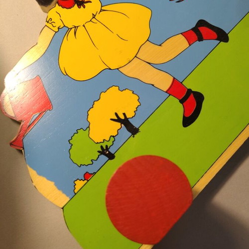 Vintage wooden collectible hanger Vavouras Bros with rural life theme
