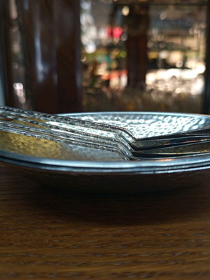 Collectible silver-plated Lambidis set like new, 8 pieces